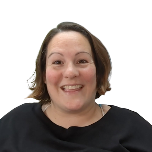 smiling admin assistant
